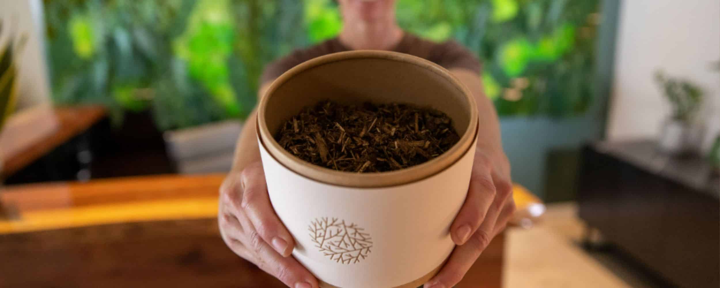 soil from human composting