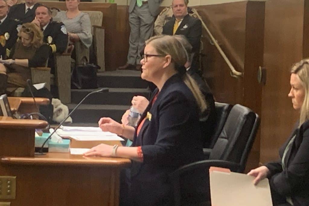 testifying at a hearing about human composting