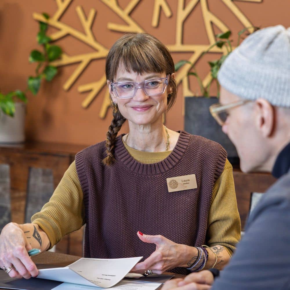 funeral home staff smiling